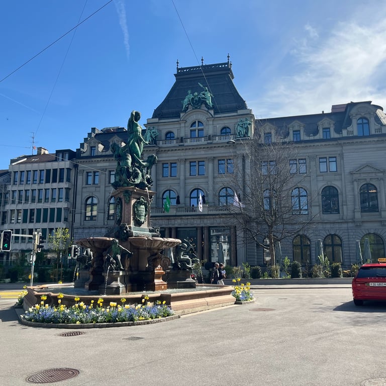 Baroque Buildings just outside the old town of St. Gallen