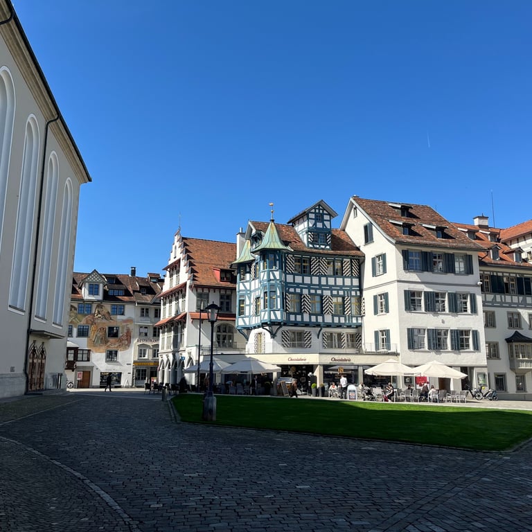Buildings in the old town of St. Gallen