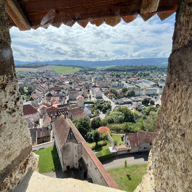 Looking over Porrentruy from Chateau Porrentruy