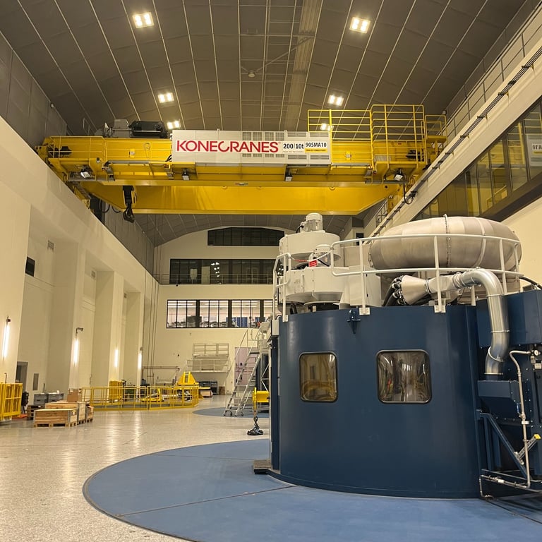 Turbines at Limmern Pumped Storage plant in Glarus Switzerland