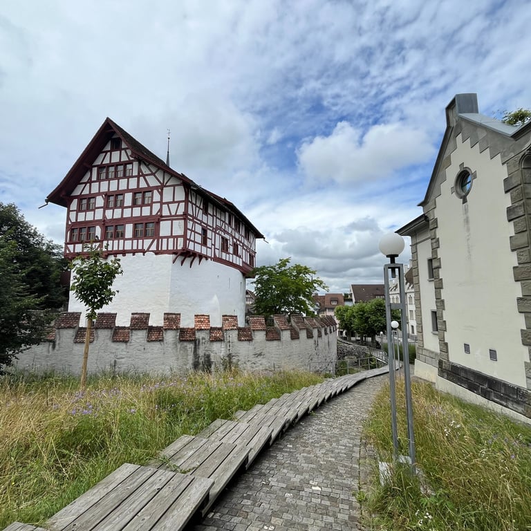 Zug Castle in the Zug, Switzerland Old Town