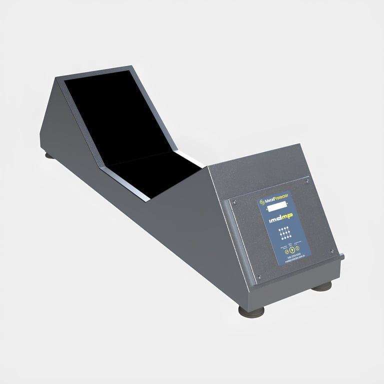 detector de metal industrial sem corte de correia