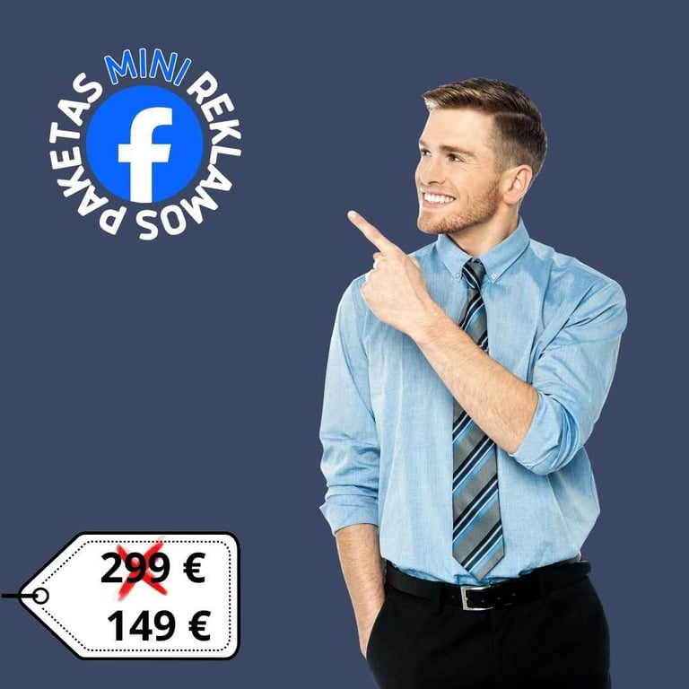 Facebook reklamos paketas MINI