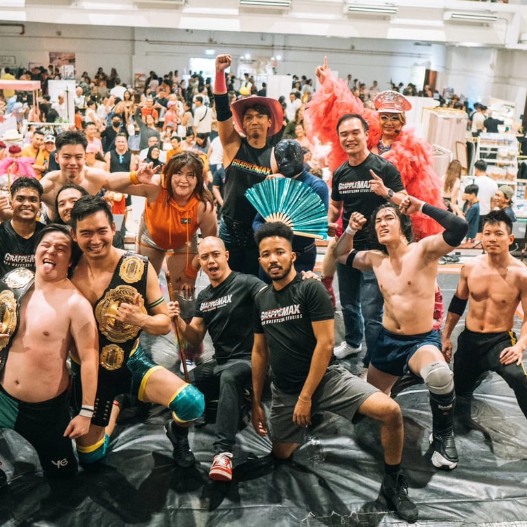 Grapplemax Wrestlers at Pink Festival