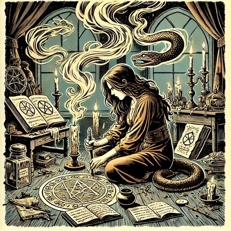 a woman sitting on a chair in a room