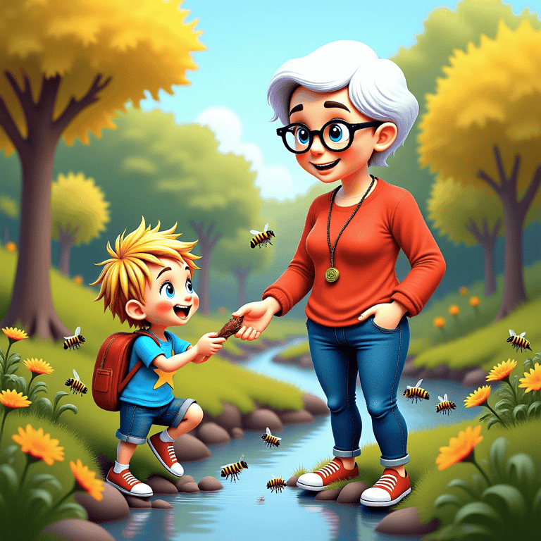 alveystarr.com alvey and nanny by a stream