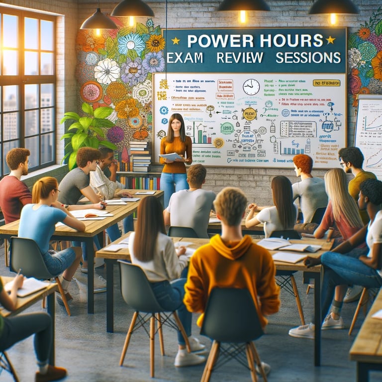 A group tutoring session