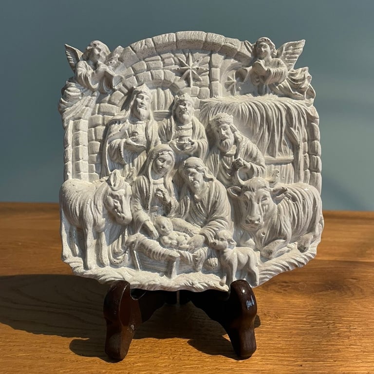 Natività realizzata in polvere di marmo