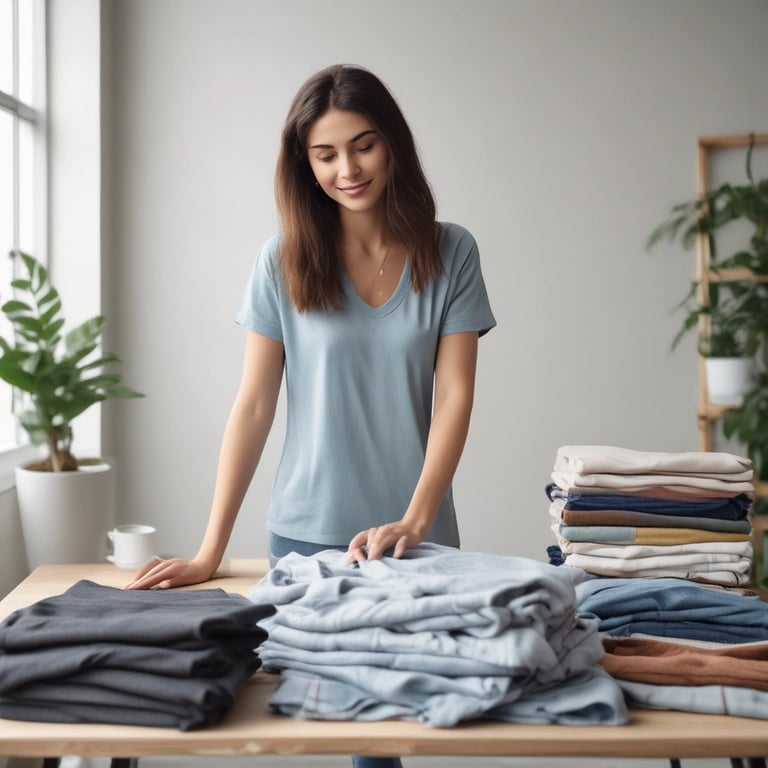 A vibrant image of laundry detergent bottles in blue and orange colors.