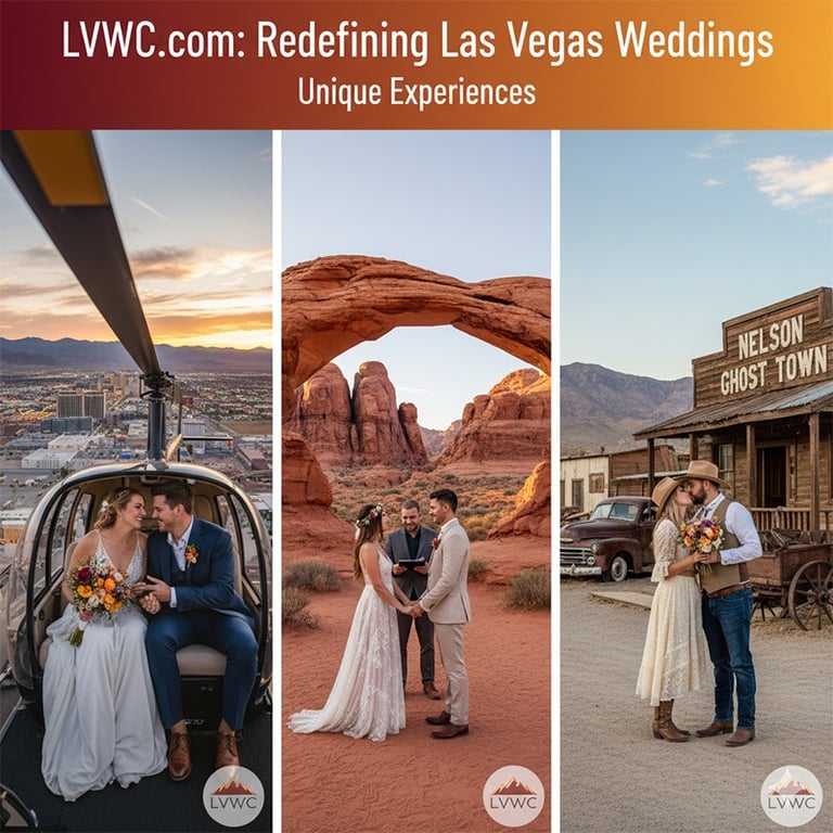 a couple getting married in las vegas