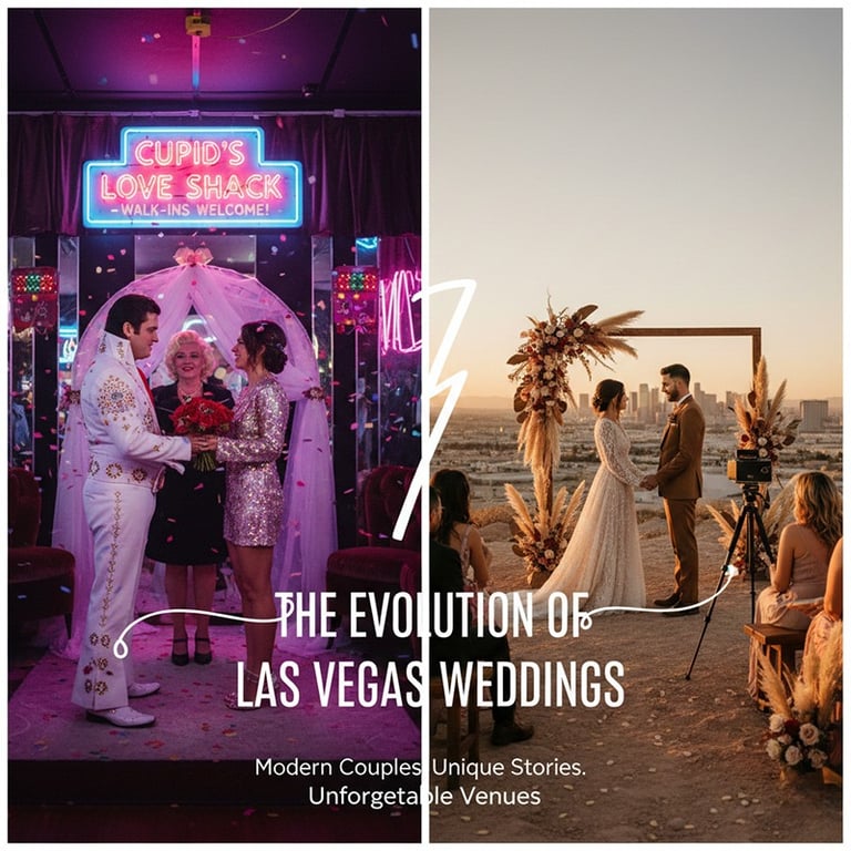 a couple getting married in las vegas