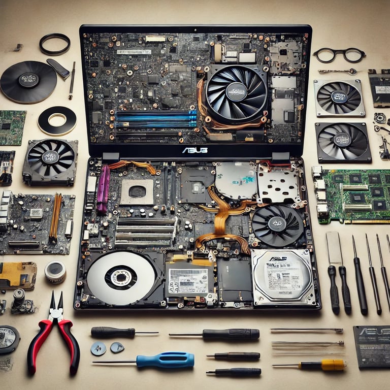 pc portable démonter pour réparation