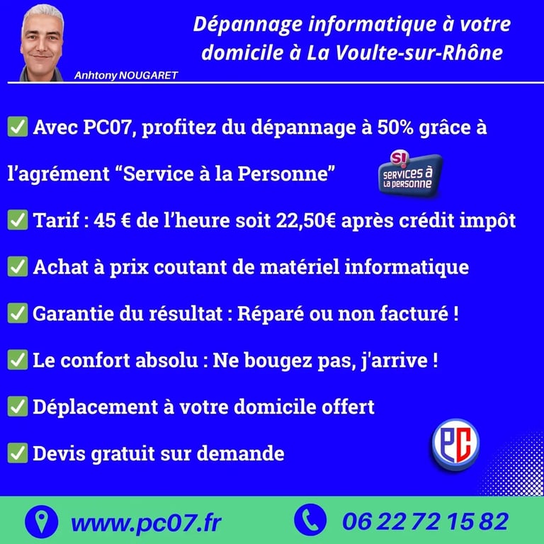 avantage reparateur ordinateur a domicile