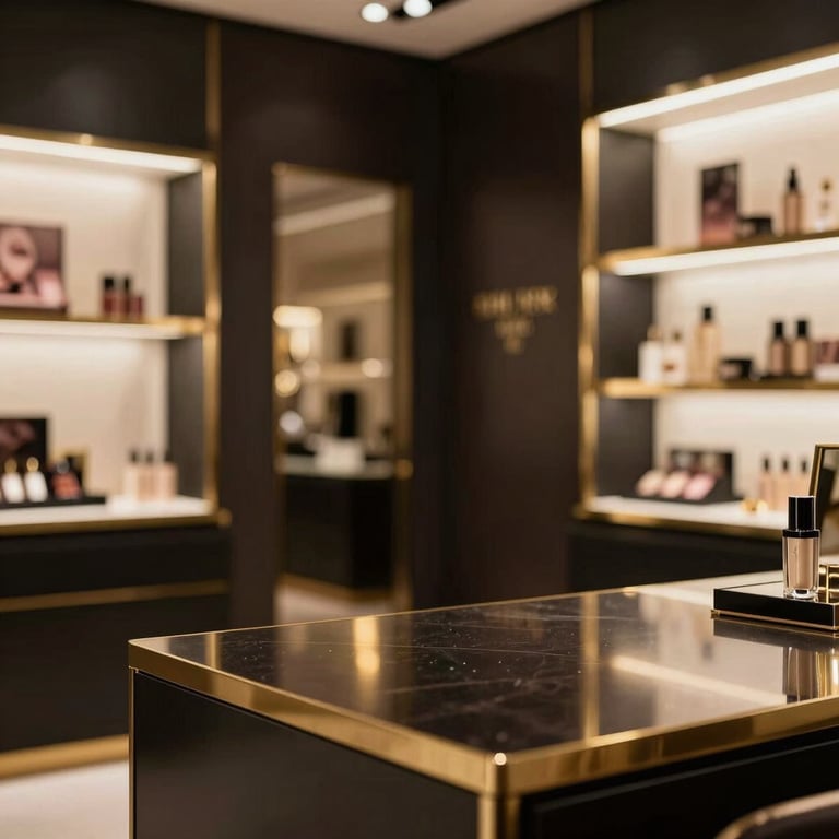 A close-up photograph of a woman with radiant, flowing hair holding a gold-trimmed caviar vial, North American / Western European beauty style, soft cinematic lighting.