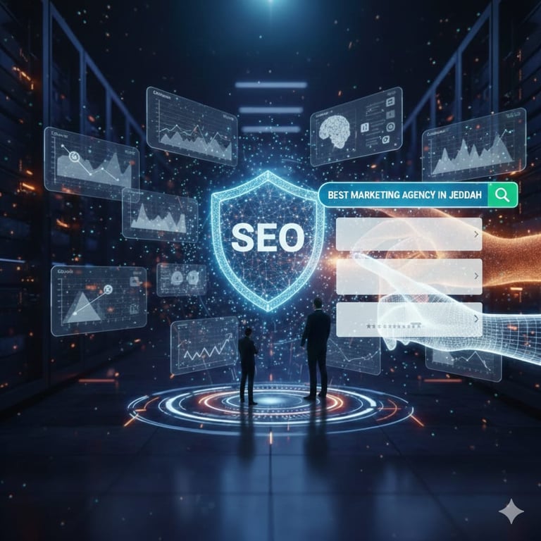تحسين محركات البحث (SEO)  ​هو مجموعة من العمليات والتحسينات التي تجعل موقعك يظهر في النتائج الأولى ل