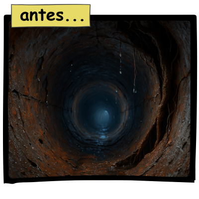 Tubería vieja sin tratar por INNOFUGA