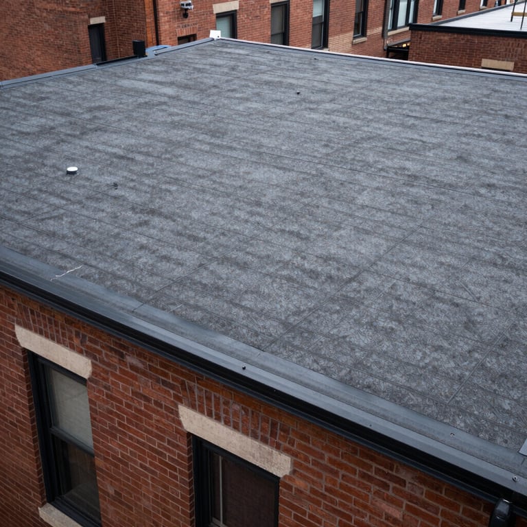 Finished high-durability roofing project on a historic brick building in Brooklyn, highlighting protective features and premium finish.
