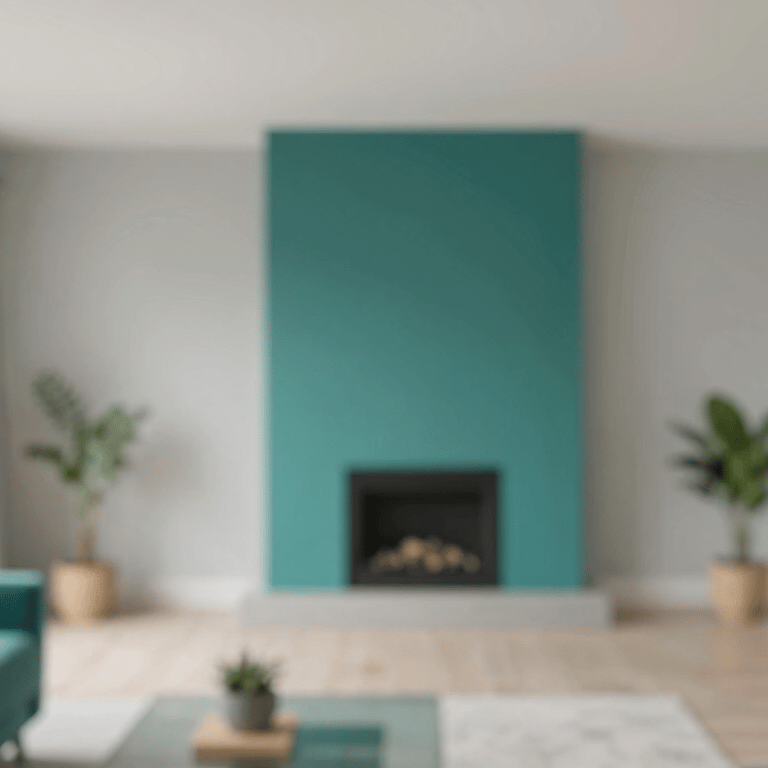 Macro shot of a perfectly installed tile floor in a modern kitchen, featuring clean grey grout and teal accents in the decor.