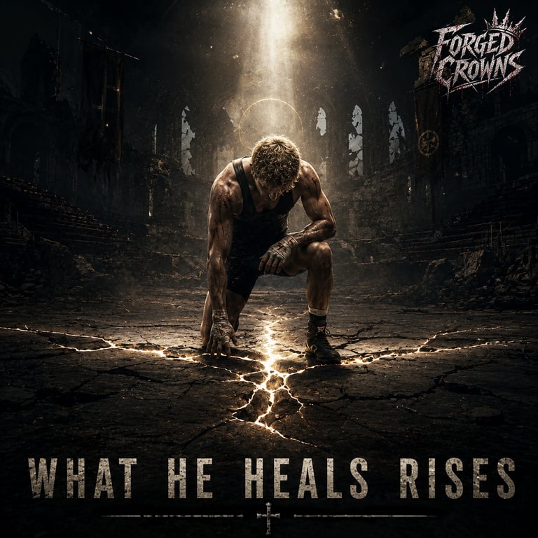 what he heals rises album cover