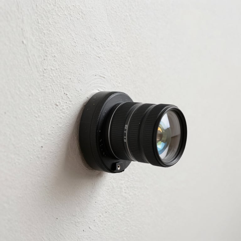 A moisture meter being pressed against a white drywall surface to check for hidden leaks.