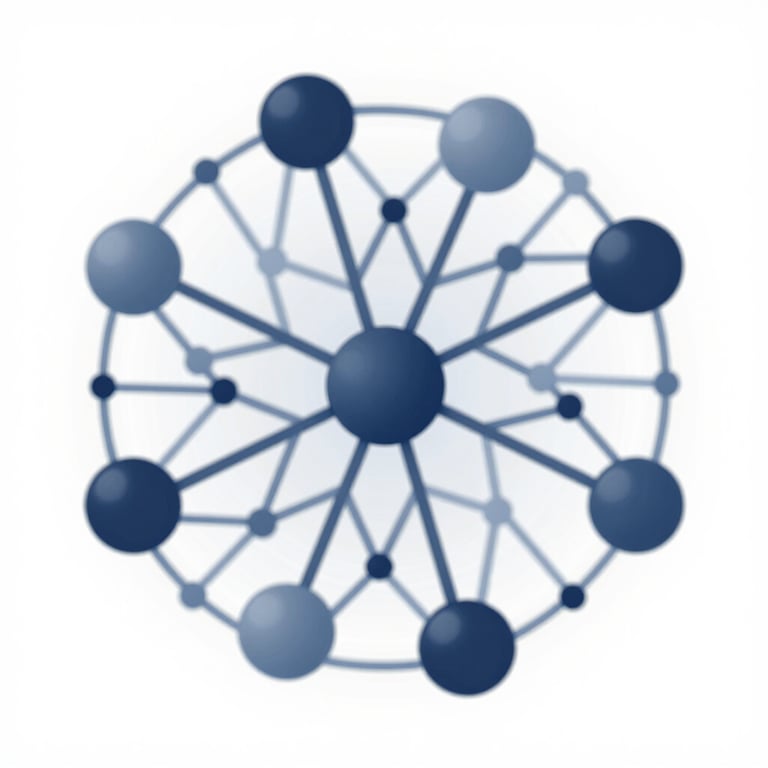 An abstract visualization of a neural network or Data Science model in shades of #2C3E50.