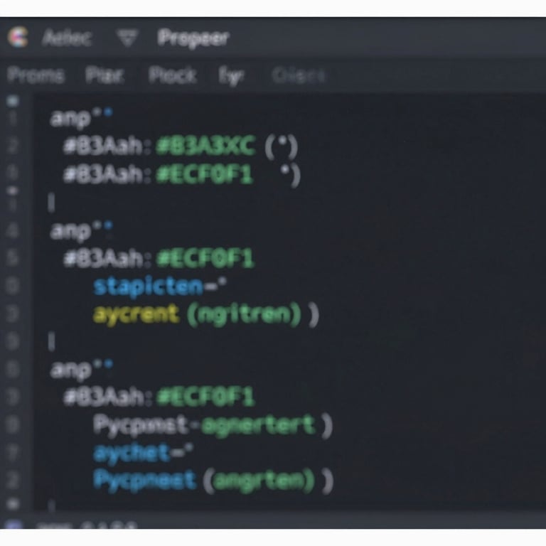 A close-up of a code editor showing Python algorithms with syntax highlighting in #B3A38C and #ECF0F1 colors.
