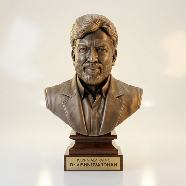 Dr.vishnuvardhan 3d miniature statue art