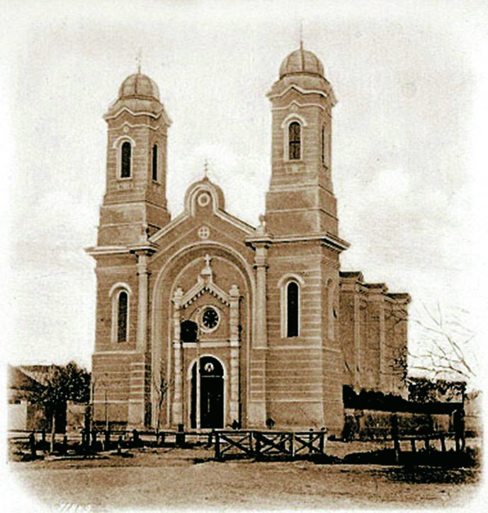 Historická fotografia hlavného chrámu Gréckokatolíckej farnosti Košice-Sever