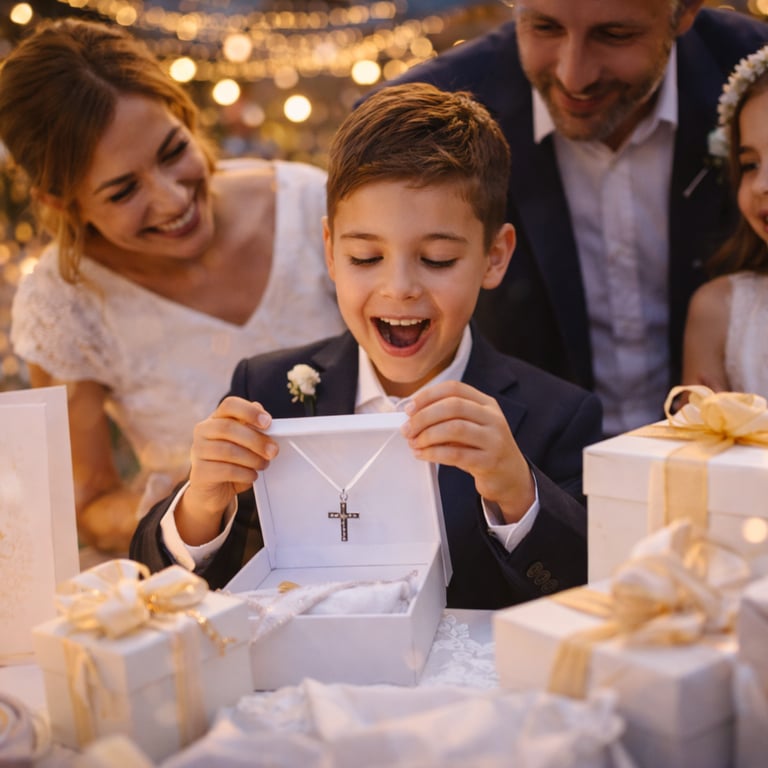 Regalos en fiesta de comunión