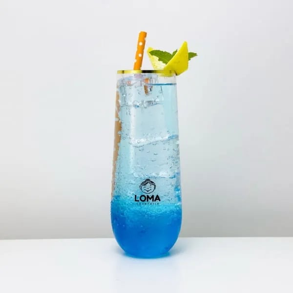 Exclusive Loma mocktail — bubblegum citrus-flavoured Okinawan Soda.