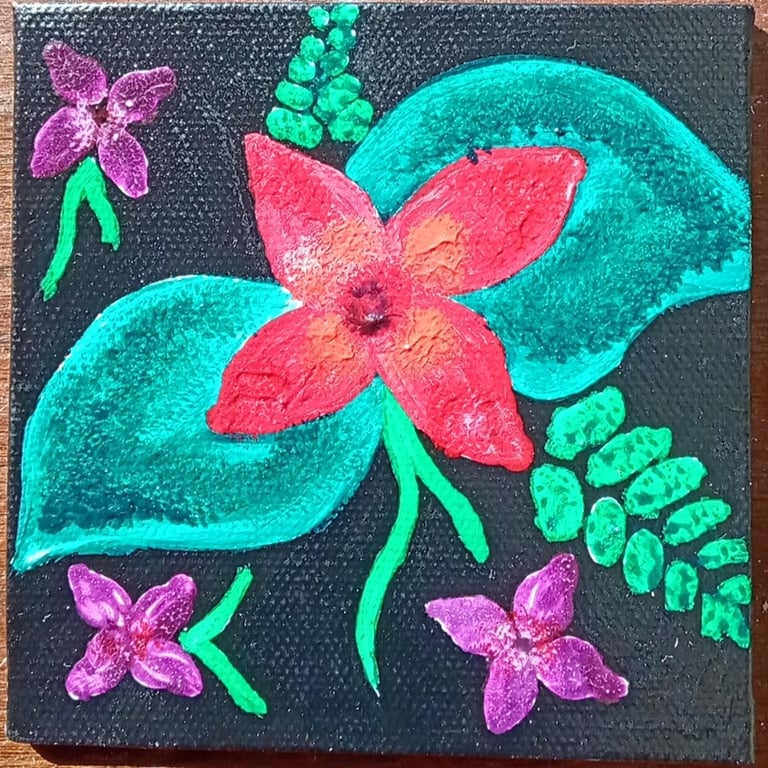 Fire Flower 2 (painting) Kylee Nicole Smith