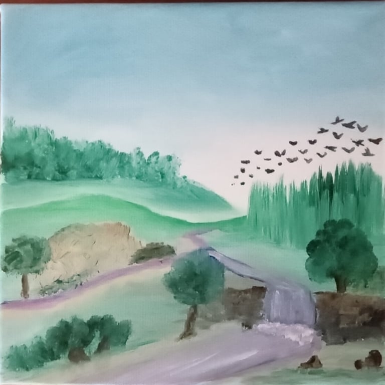 Yonderlands (painting) Kylee Nicole Smith