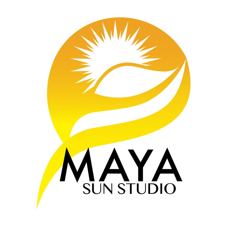Logo graphic design made for Maya Sun Studio - Artificial tanning salon - Solar