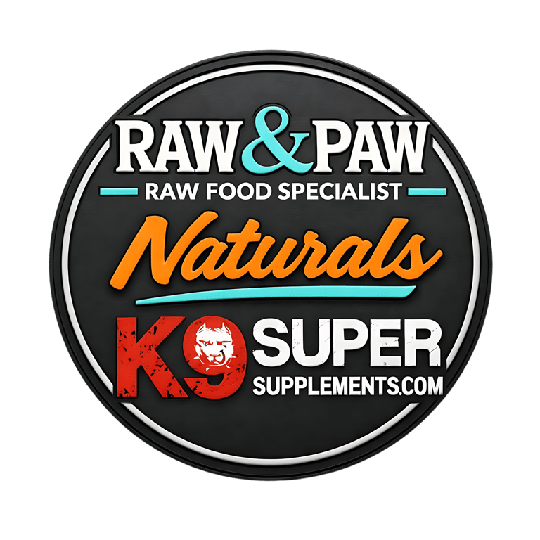 Raw & Paw Co K9 Super Supplements Naturals raw pet food premium supplements logo