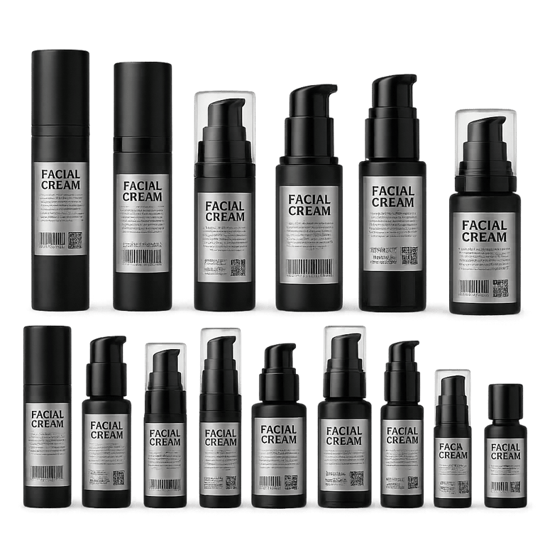 Etiquetas industriales para productos de belleza