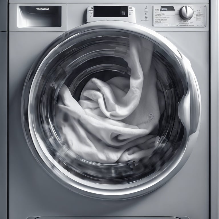 washing machine washing linen