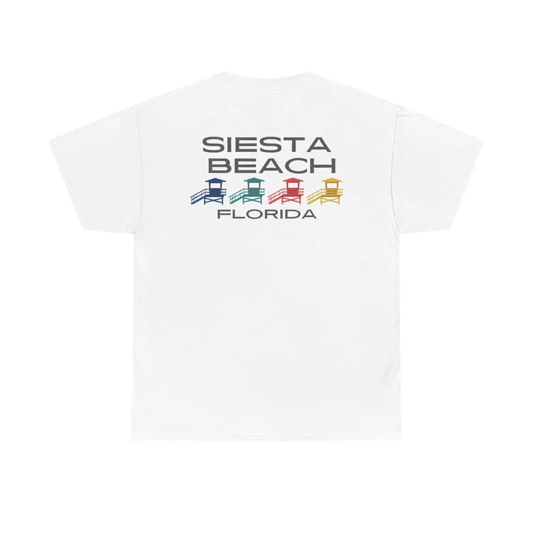 Siesta Beach Lifeguard Towers T-Shirt
