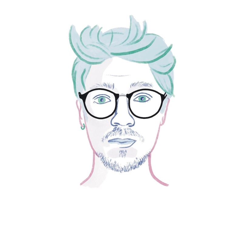 Portrait illustré de mon ami Jonathan