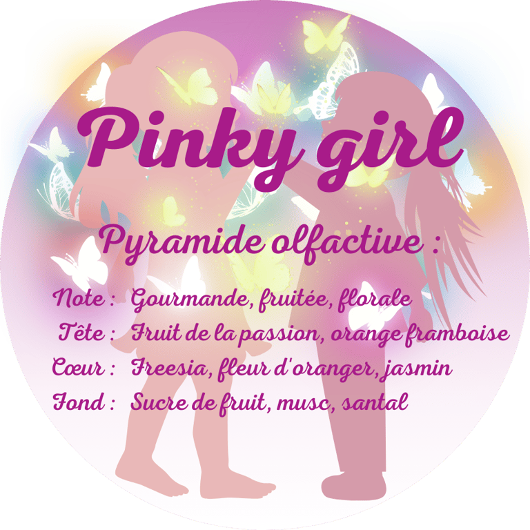Pinky Girl scented candle from Grasse perfumeries (France)