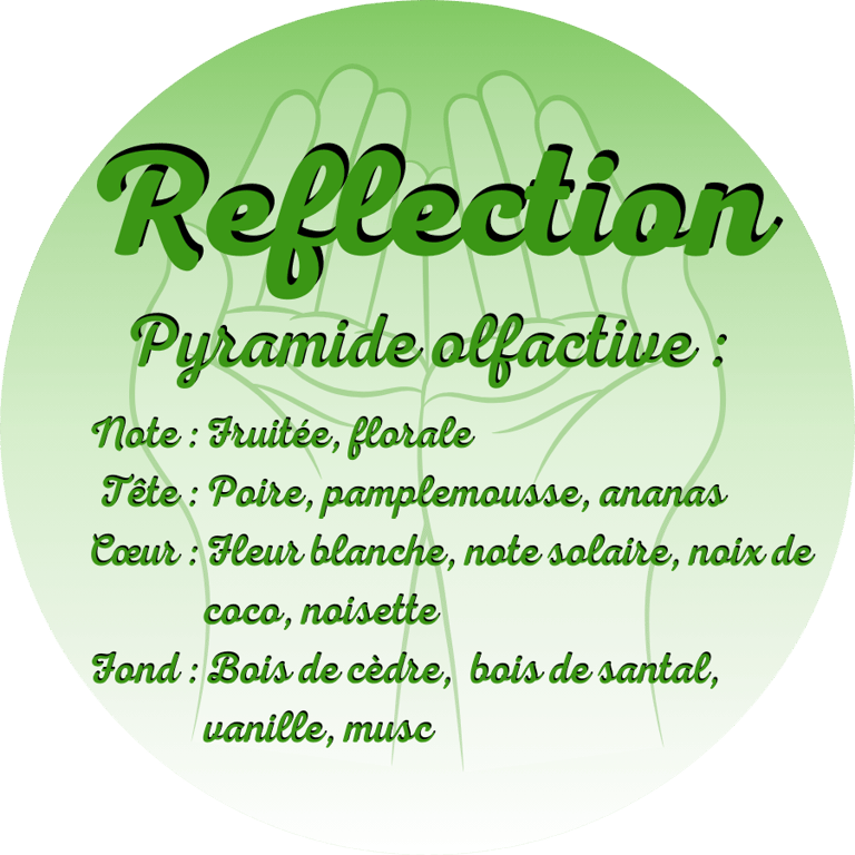 Reflection scented candle from the perfumeries of Grasse (France)