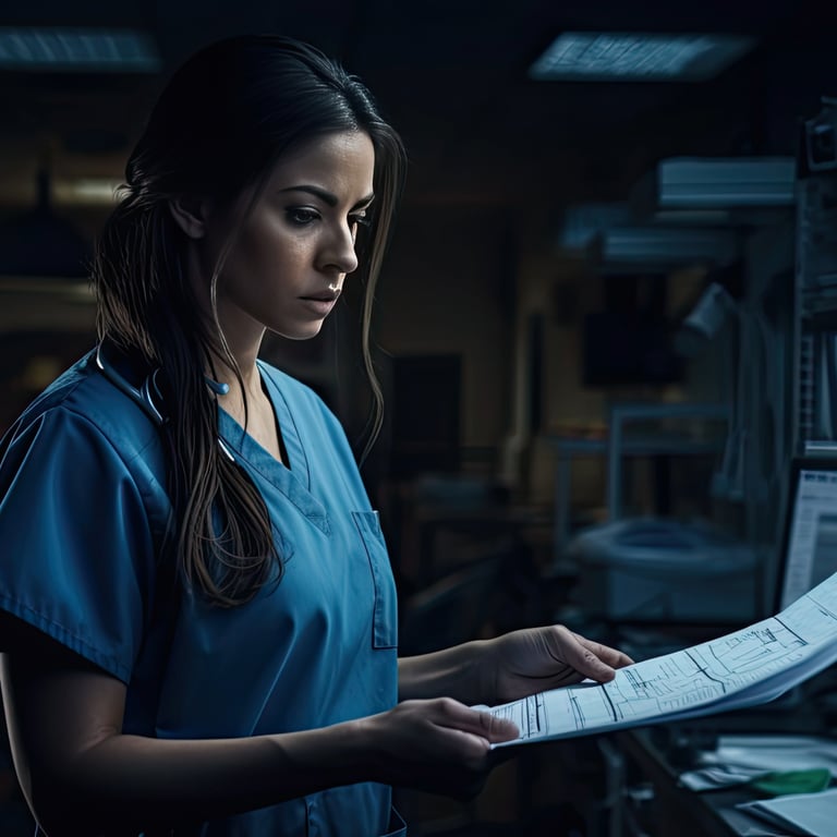 BSc Nursing Student in Night Duty