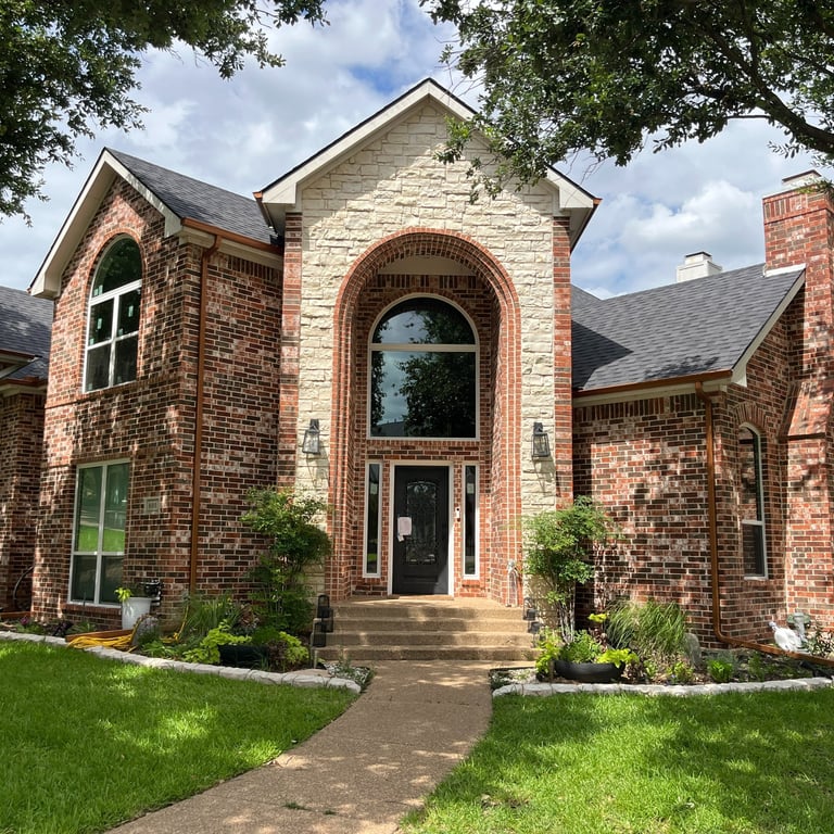 after image of beautiful entry way with white windows
