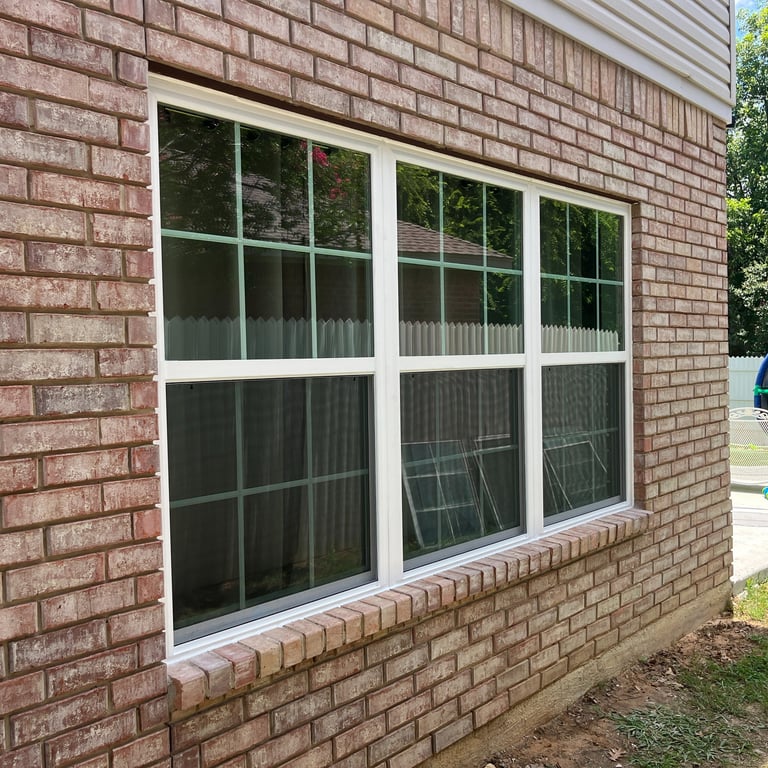 new white windows with grids