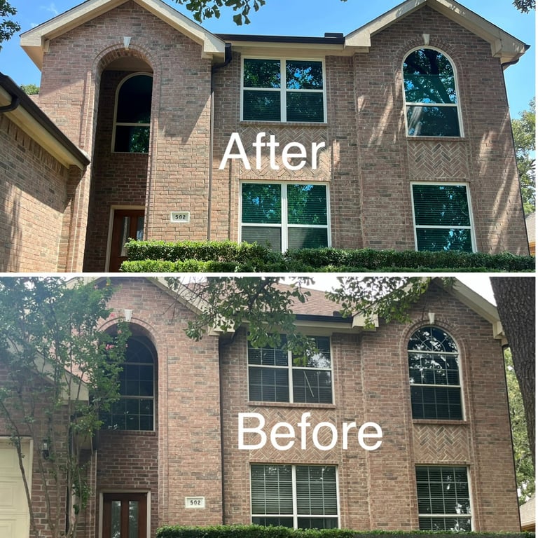 before and after lowe 340 glass white windows