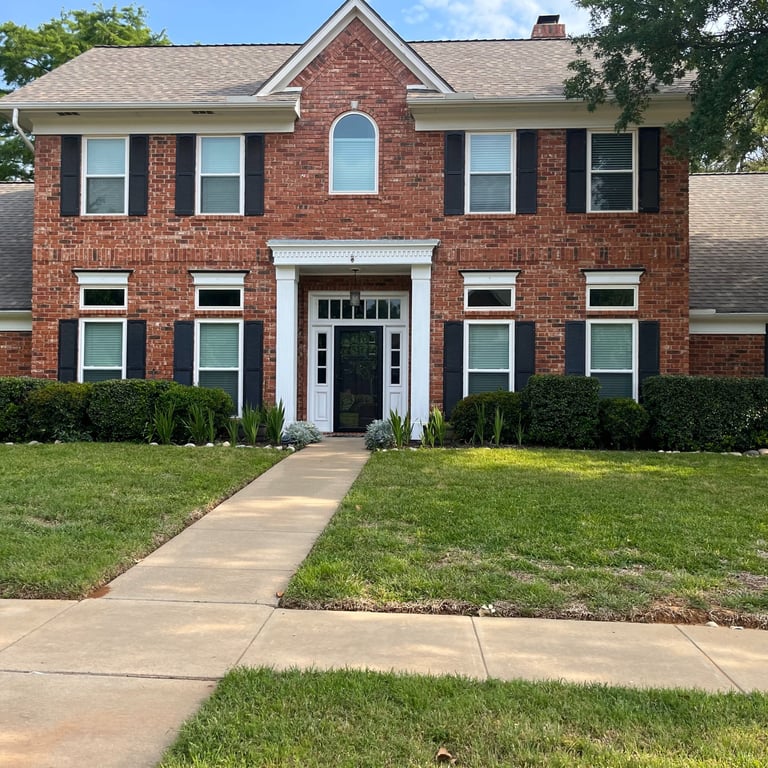 after picture colonial style house