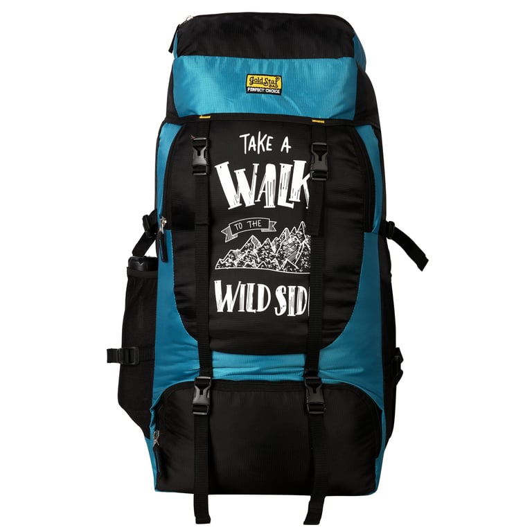 a trekking bags with print take a walk wild side
