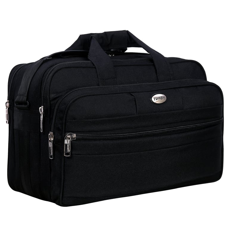 black laptop office bags in premium nylon fabric