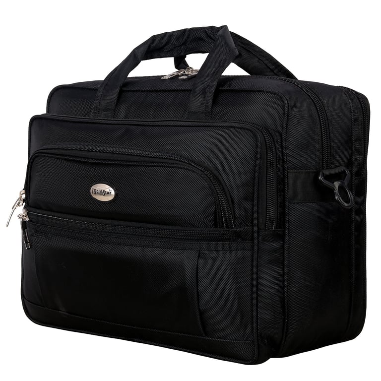 nylon fabric office bag with laptop and multiple compartments