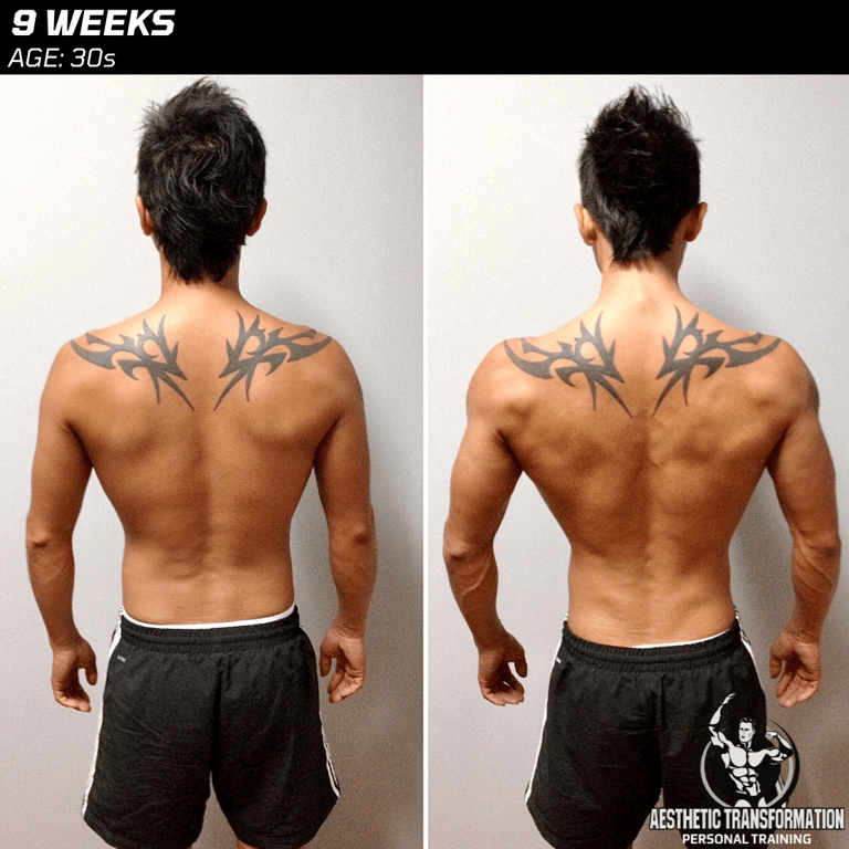 Client cutting body fat from 15% to 7.5% with online coaching