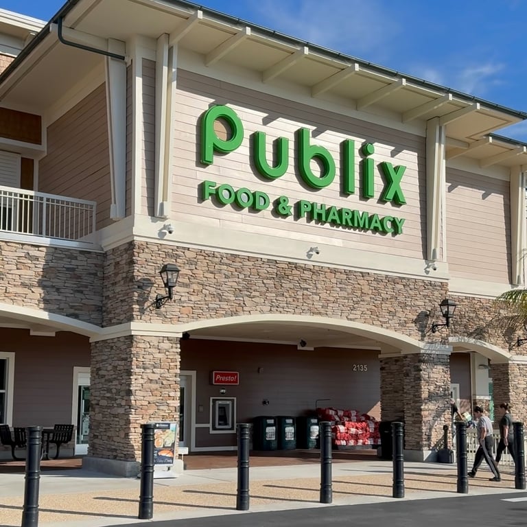 Publix grocery store near Well Point Village in Magnolia Square used for weekly grocery shopping
